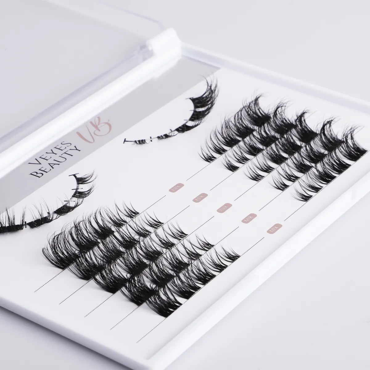 6 Pairs Foxy Eye | 3D Layered Pre-cut Lash Clusters